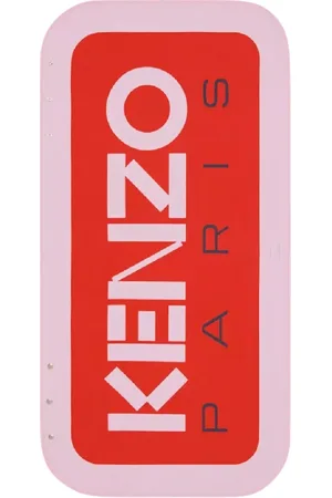 Kenzo Femme, Vestes, Rouge, Taille: ONE Size Poncho oversize avec logo en rouge-rose