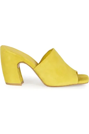 Cortana Femme, Chaussures, Jaune, Taille: 39 EU Janis, mules en daim jaune