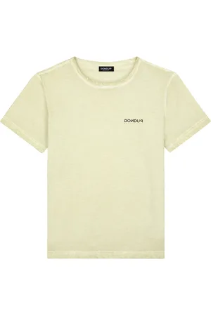 Dondup Homme, Tops, Vert, Taille: XL T-shirt Col Rond Logo Vert