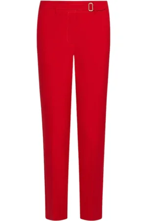 MARELLA Femme, Pantalons, Rouge, Taille: 40 FR Pantalon Rouge Stretch Rank 002