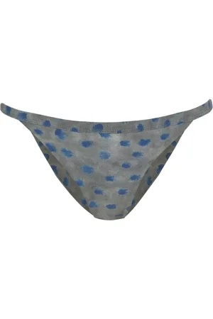 Cortana Femme, Maillots de bain, Bleu, Taille: 42 FR Khata, bikini brief ciro print