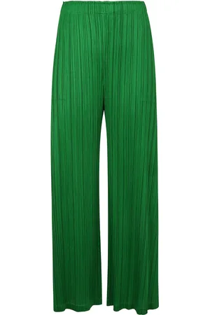 Issey Miyake Femme, Pantalons, Vert, Taille: 46 FR Pantalons de Février dans les Couleurs Mensuelles