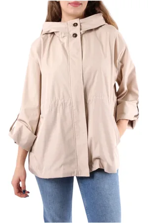 MARELLA Femme, Vestes, , Taille: 38 FR Manteau Imperméable Blanc pour Femmes