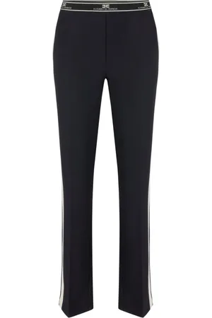 Elisabetta Franchi Femme, Pantalons, Noir, Taille: 40 FR Pantalon Chic