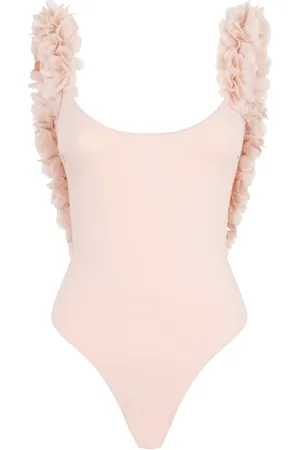 LA REVECHE Femme, Maillots de bain, Rose, Taille: 42 FR Maillot de Bain Floral Rose & Violet