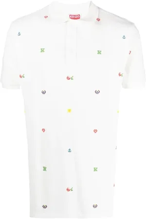 Kenzo Homme, Tops, Blanc, Taille: M Polo Chemises