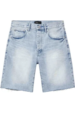 Purple Brand Homme, Shorts, Bleu, Taille: W34 Shorts en Denim Bleu Style Vintage
