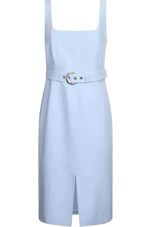 Liu Jo Femme, Robes, Bleu, Taille: 38 FR Robe bleue sans manches avec ceinture