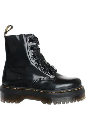 Dr. Martens Femme, Chaussures, Noir, Taille: 40 EU Bottes à plateforme avec détail ruban