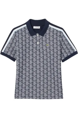 Lacoste Femme, Tops, Multicolore, Taille: 42 FR Polo ajusté avec Monogramme Jacquard