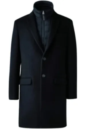 Mackage Homme, Manteaux, Bleu, Taille: S Skai-SLB Overcoat