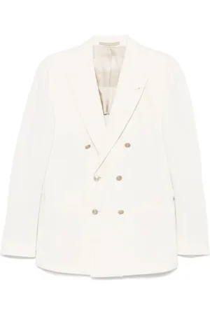 ELEVENTY Homme, Vestes, Blanc, Taille: 2XL Veste Blanche avec Évents Arrière