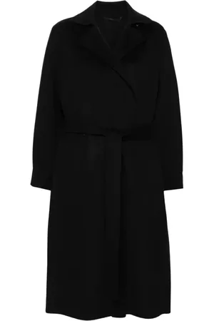 Kenzo Femme, Manteaux, Noir, Taille: 40 FR Manteau en laine à double boutonnage