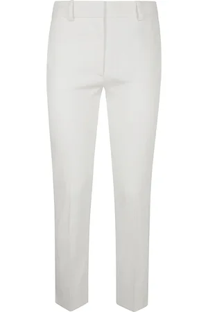 Joseph Femme, Pantalons, Blanc, Taille: 44 FR Pantalon Court en Gabardine Stretch