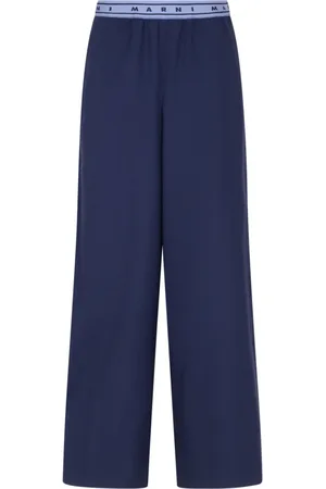 Marni Femme, Pantalons, Bleu, Taille: 36 FR Pantalon Élégant