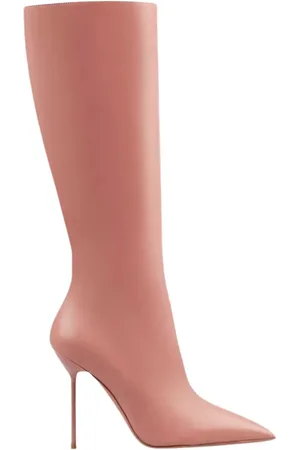PARIS TEXAS Femme, Chaussures, Rose, Taille: 37 EU Bottes roses en cuir jusqu