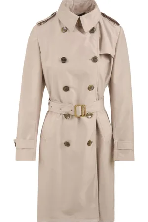 MOORER Femme, Manteaux, Rose, Taille: 40 FR Manteau Trench Poudre Giverny-Da6