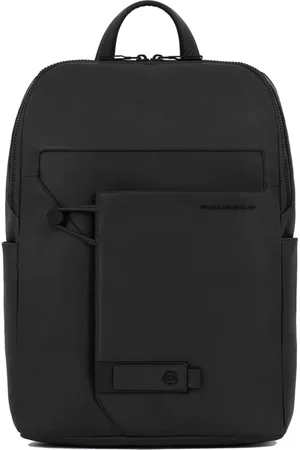 Piquadro Homme, Sacs, Noir, Taille: ONE Size Sac à dos extensible pour ordinateur iPad