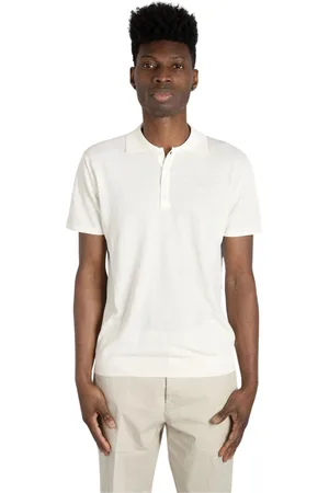Daniele Fiesoli Homme, Tops, , Taille: M Polo manches courtes en coton crème