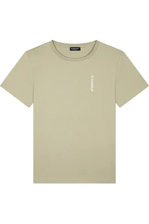 Dondup Homme, Tops, Vert, Taille: L T-shirt col rond avec logo vert