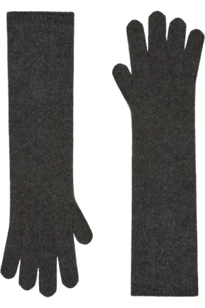 Max Mara Femme, Accessoires, Gris, Taille: ONE Size Gants Courts en Cachemire