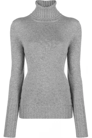 Kiton Femme, Pulls, Gris, Taille: 40 FR Pull Col Roulé en Cachemire