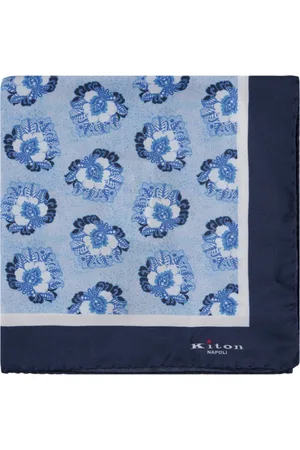 Kiton Homme, Accessoires, Bleu, Taille: ONE Size Mouchoir de poche