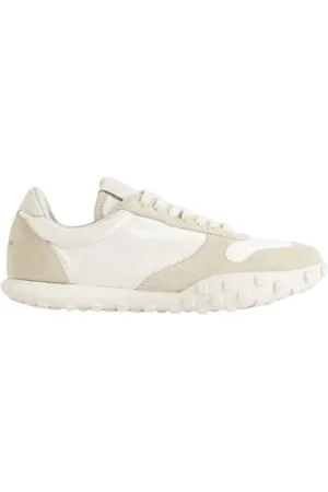 Jil Sander Homme, Chaussures, Blanc, Taille: 44 EU Baskets Moon en cuir blanc