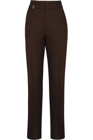 Jacquemus Femme, Pantalons, Brun, Taille: 38 FR Pantalon Slim-fit