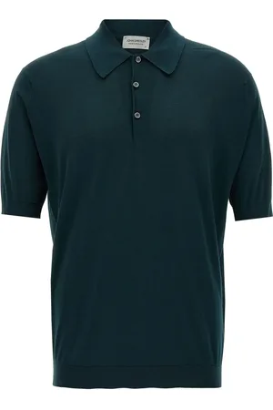JOHN SMEDLEY Homme, Tops, Vert, Taille: S Polo Noir Slim Fit