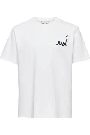 J.W.Anderson Homme, Tops, Blanc, Taille: XL Logo T-Shirt