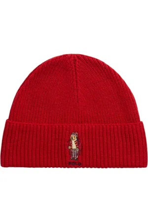 Ralph Lauren Femme, Accessoires, Rouge, Taille: ONE Size Bonnet Élégant