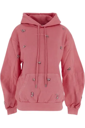 Des Phemmes Femme, Sweatshirts et sweats à capuche, Rose, Taille: 38 FR Sweat à capuche avec applications