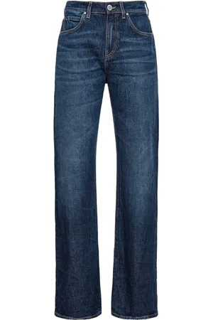 Pinko Femme, Jeans, Bleu, Taille: W29 Jean Évasé Bleu en Mélange de Coton