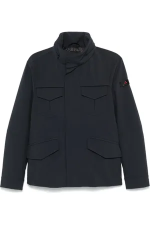 Peuterey Homme, Vestes, Bleu, Taille: 2XL Manteau Design Superposé