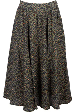 Kenzo Femme, Jupes, Vert, Taille: 38 FR Jupe Midi Imprimée