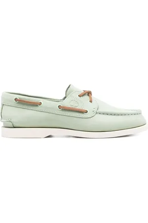 Timberland Femme, Chaussures, Vert, Taille: 38 EU Chaussures Vertes à Lacets et Semelle Plate