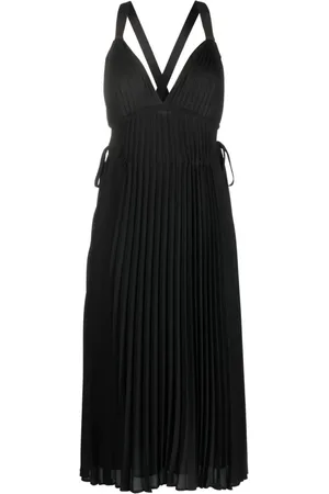 Proenza Schouler Femme, Robes, Noir, Taille: 34 FR Robe Tank Plissée Baleine