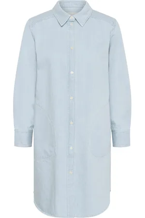 Part Two Femme, Robes, Bleu, Taille: 34 FR Robe-chemise en denim
