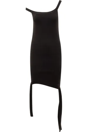 J.W.Anderson Femme, Tops, Noir, Taille: 38 FR Robe Asymétrique Déstructurée