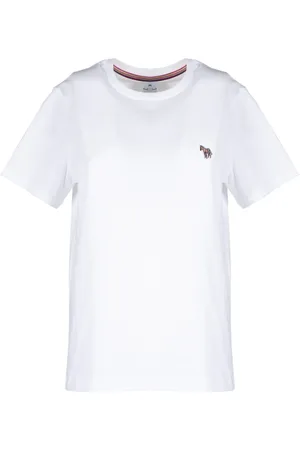 Paul Smith Femme, Tops, Blanc, Taille: 44 FR T-shirt Logo Zèbre