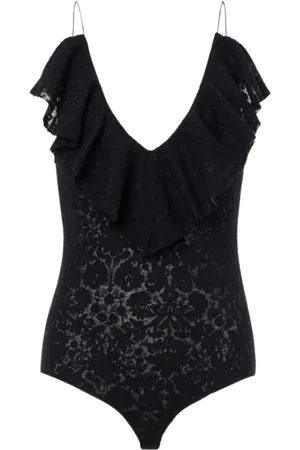 Serafini Femme, Tops, Noir, Taille: 36 FR Body en dentelle