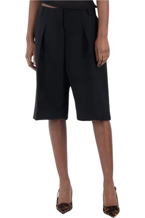 Jacquemus Femme, Shorts, Noir, Taille: 40 FR High Waist Bermuda Shorts Ovalo