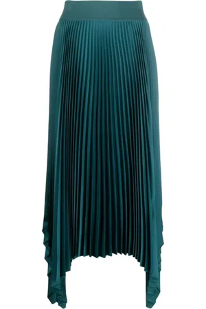 Joseph Femme, Jupes, Vert, Taille: 40 FR Ade Knit Weave Plissée Skirt