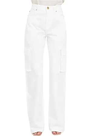 Pinko Femme, Pantalons, Blanc, Taille: W26 Cargo Bull Pantalons