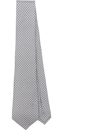 CANALI Homme, Accessoires, Gris, Taille: ONE Size Cravate de Luxe en Soie Fabriquée en Italie