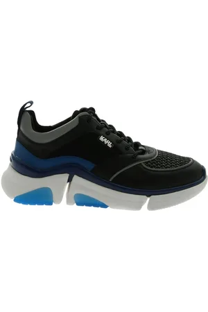 Karl Lagerfeld Homme, Chaussures, Noir, Taille: 44 EU Baskets Venture Noires et Bleues