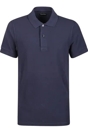 Tom Ford Homme, Tops, Bleu, Taille: M Polo de tennis en piqué