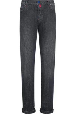 Kiton Homme, Jeans, Gris, Taille: W32 Pantalon gris foncé slim-fit