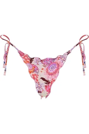 Agua by Agua Bendita Femme, Maillots de bain, Multicolore, Taille: 40 FR Bas de Bikini Floral en Rose-Violet